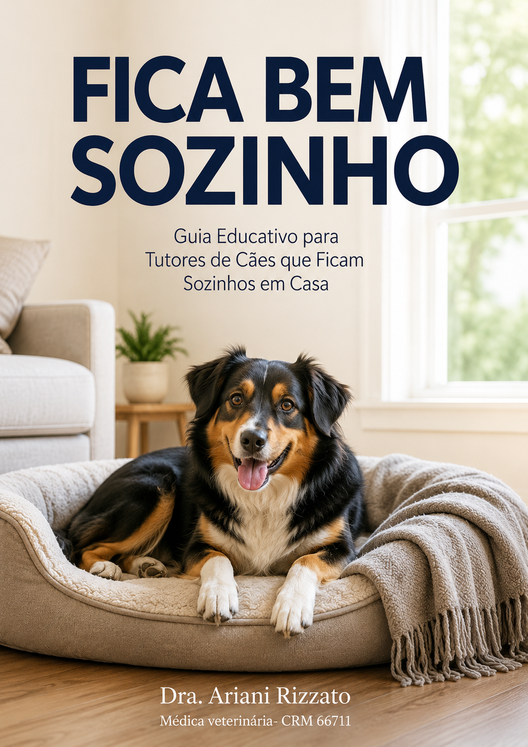 Capa do e-book Fica Bem Sozinho, da Dra. Ariani Rizzato